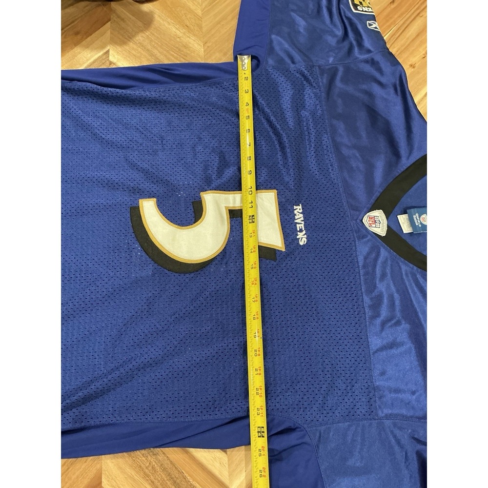 Men's Reebok Joe Flacco #5 Baltimore Ravens Jersey NFL Sz 54 -Purple Embroidered - Picture 4 of 8